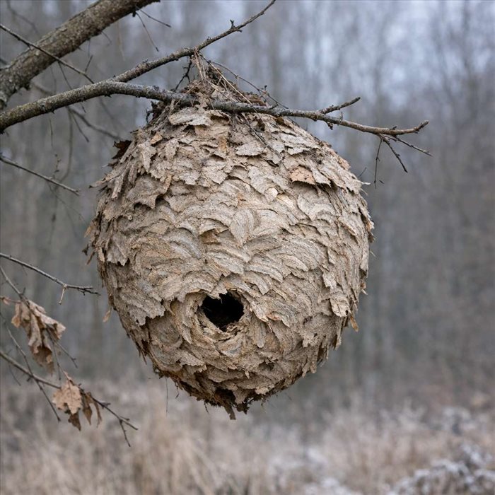 Nid de frelons asiatiques abandonné en hiver : pourquoi ?