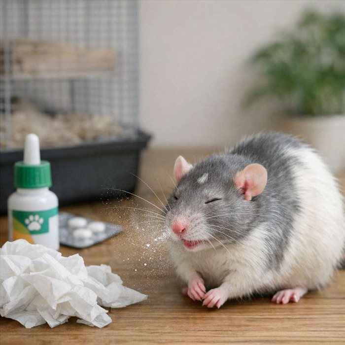 Pourquoi mon rat éternue souvent ? Causes et solutions