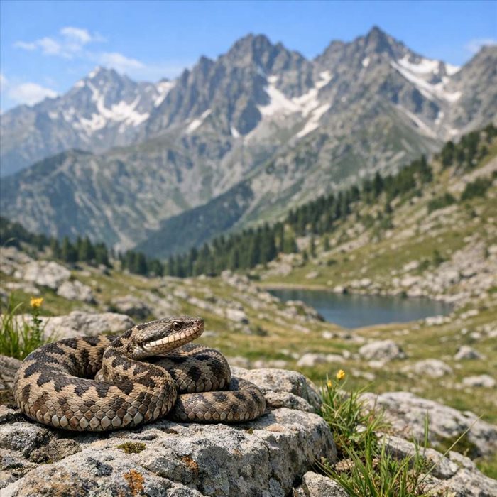 Serpents des montagnes françaises : espèces, vipères et couleuvres