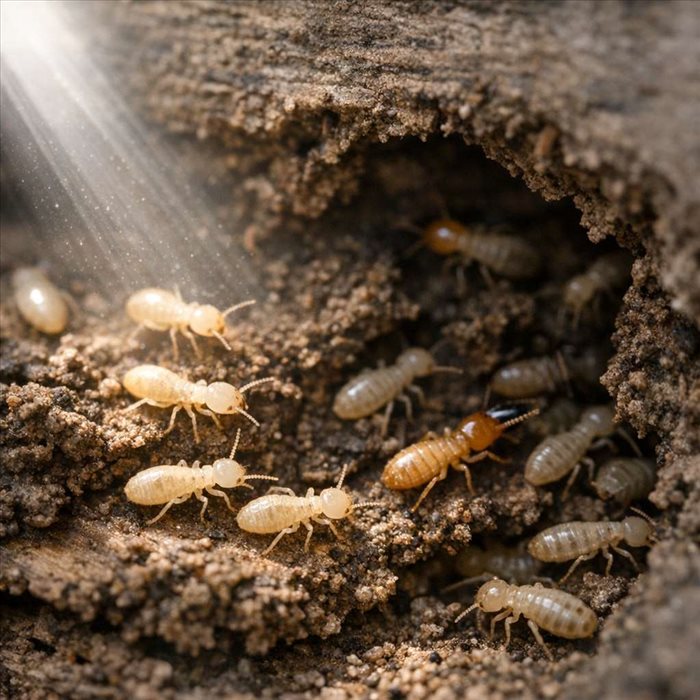 Pourquoi les termites sont-ils sensibles à la lumière ?