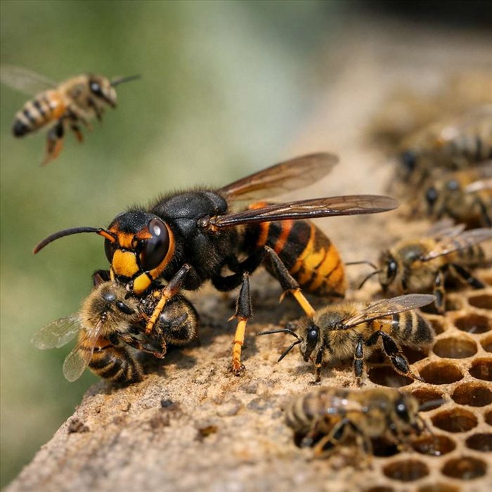 Pourquoi le frelon asiatique attaque-t-il les abeilles ?