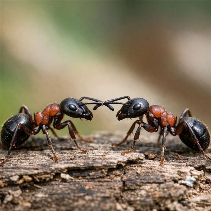 Pourquoi les fourmis se touchent-elles avec leurs antennes ?