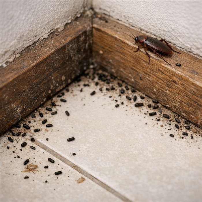 Crottes de cafards : comment les reconnaître dans une maison 