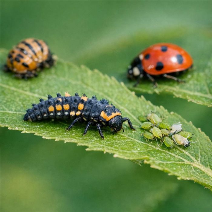 Larves de coccinelles : développement, rôle et identification