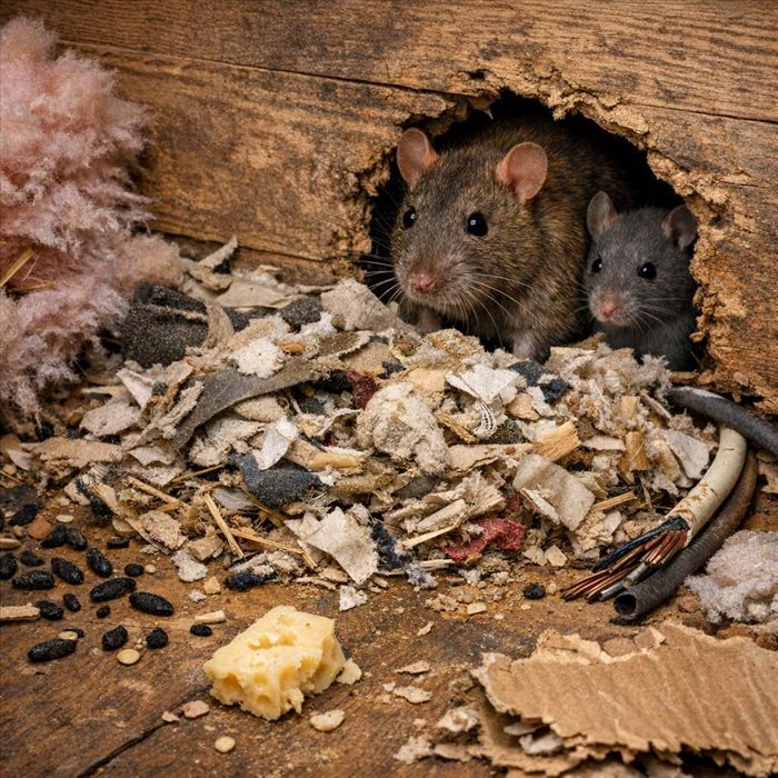 Comment reconnaître un nid de rats dans une maison ?