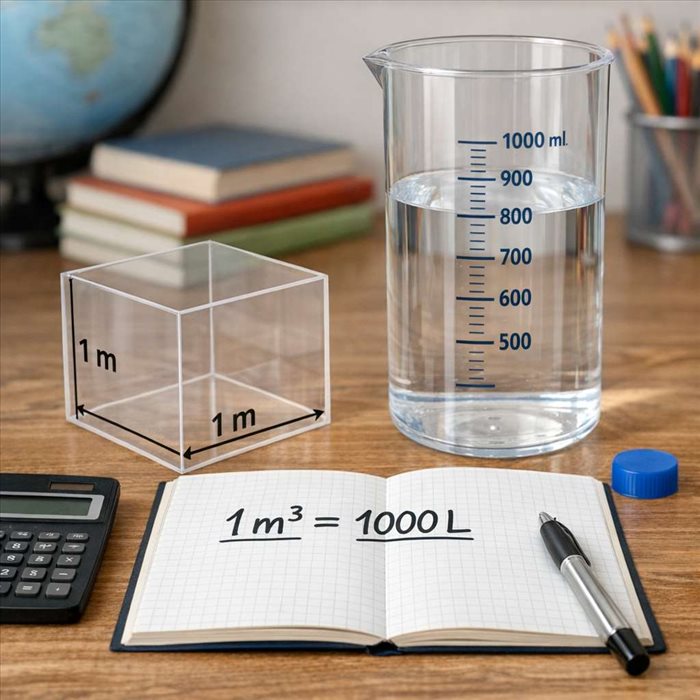 Convertir des m3 en litres : la formule simple à connaître