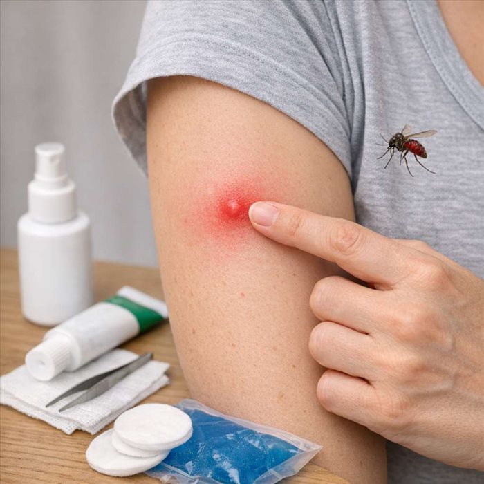 Piqûre d’insecte rouge : que faire pour calmer la rougeur ?