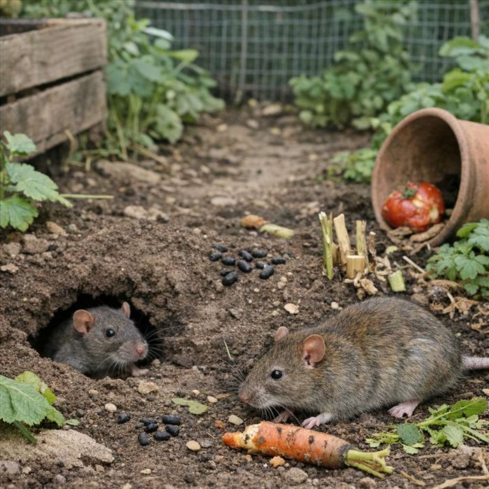 Comment reconnaître une infestation de rats dans un jardin ? | Signes et solutions