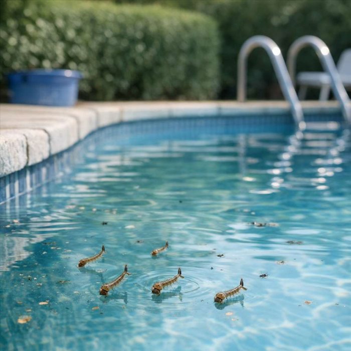 Larves de moustiques dans une piscine : causes et solutions