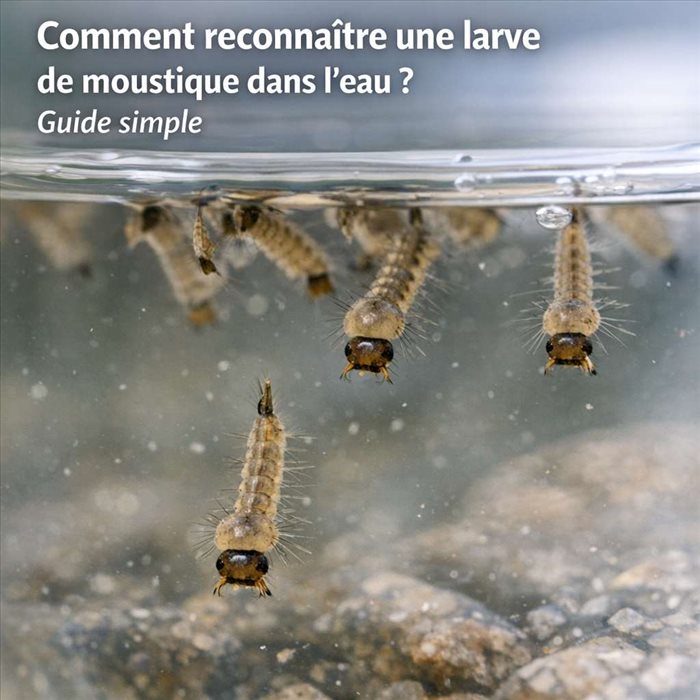 Comment reconnaître une larve de moustique dans l’eau ? | Guide simple