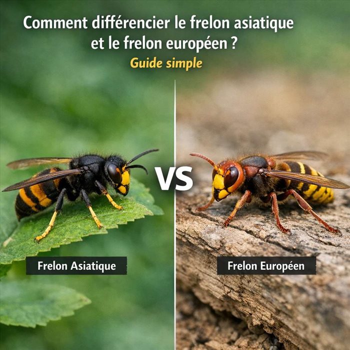 Comment différencier frelon asiatique et frelon européen ? Guide