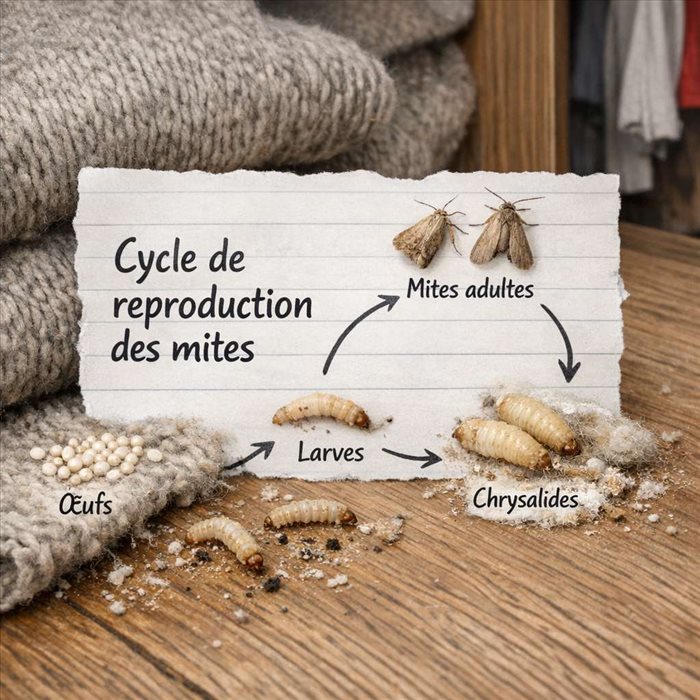 Comment se reproduisent les mites dans une maison ? | Guide complet