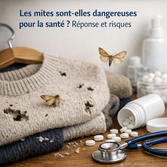Les mites sont-elles dangereuses pour la santé ? Guide complet