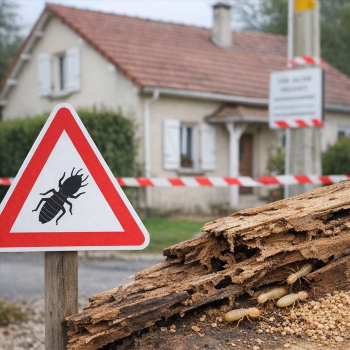 Zone déclarée termitée : comprendre l’arrêté préfectoral