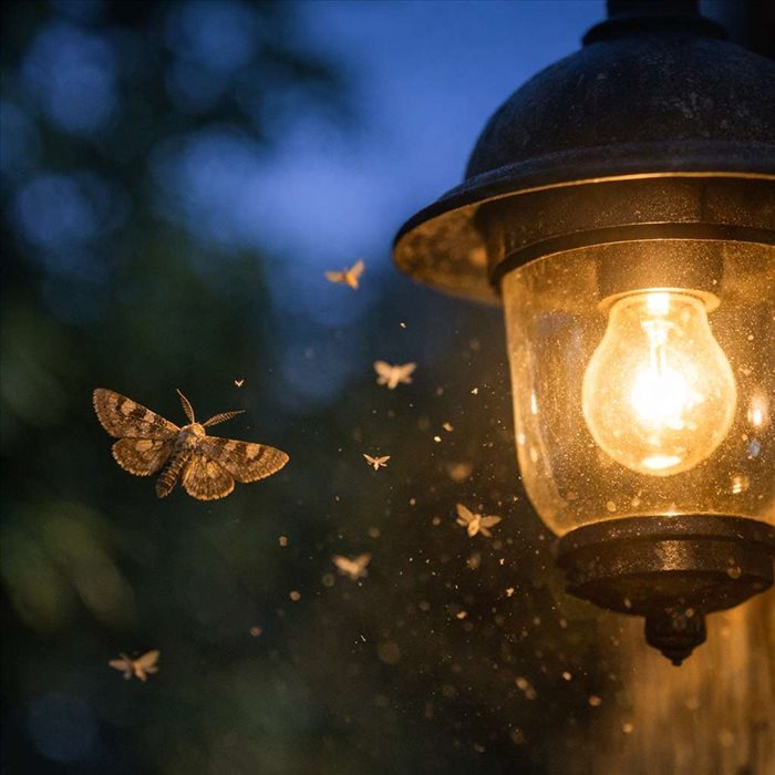 Pourquoi les mites sortent-elles la nuit ? Explications simples