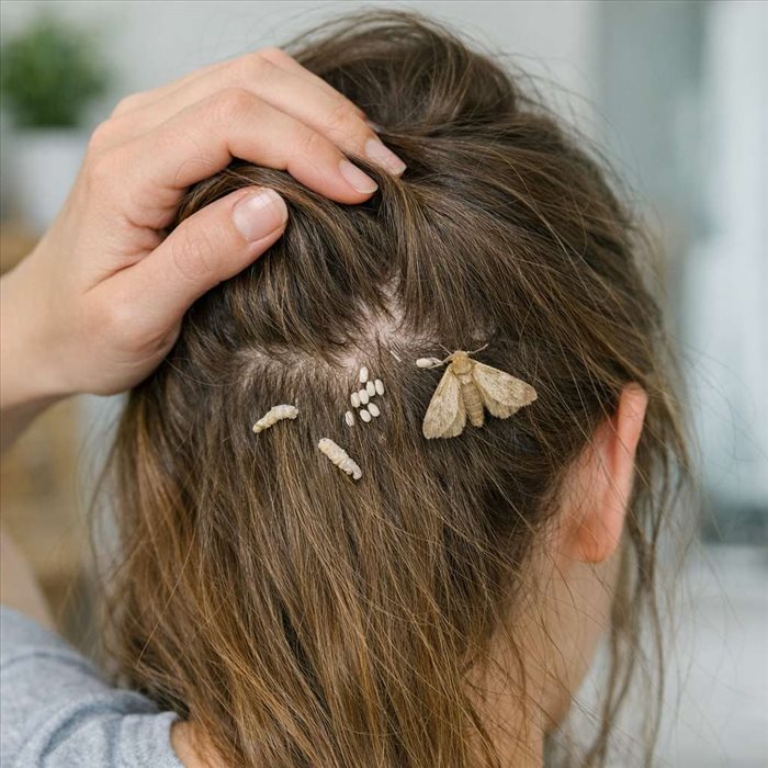 Les mites peuvent-elles pondre dans les cheveux ? Réponse simple