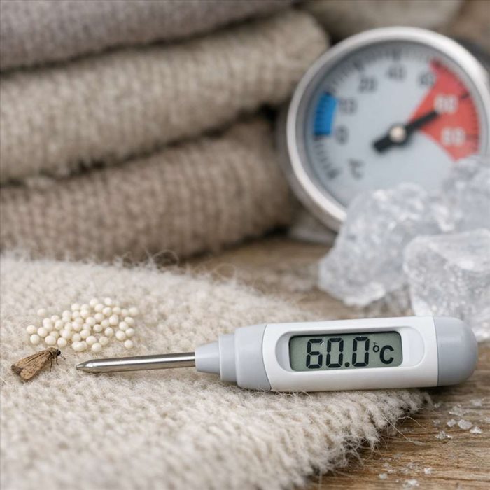 À quelle température meurent les œufs de mites ? Réponse et conseils